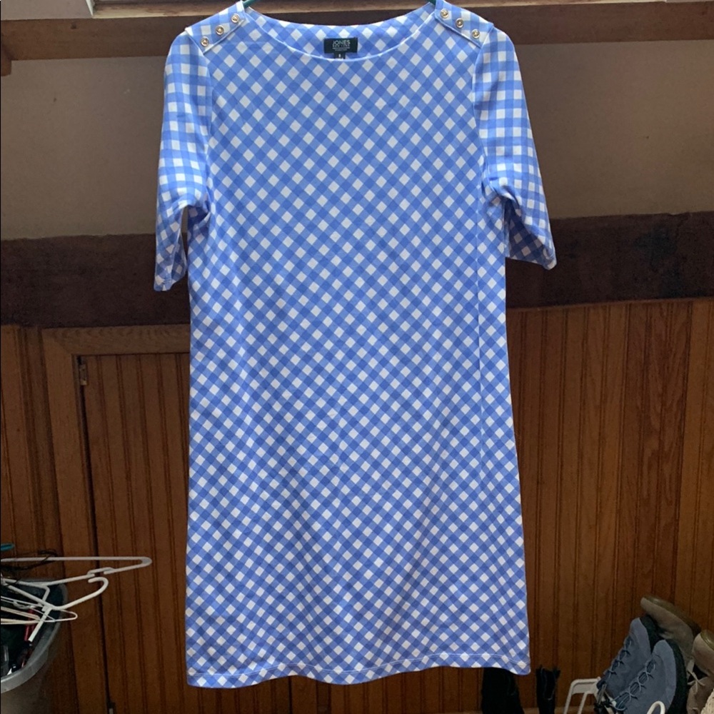 Blue Checkered Dress